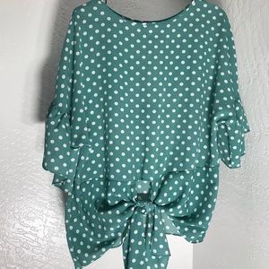 Turquoise Polka Dot